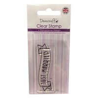 DCCS017-Stampila din silicon - Just Married -CS-R