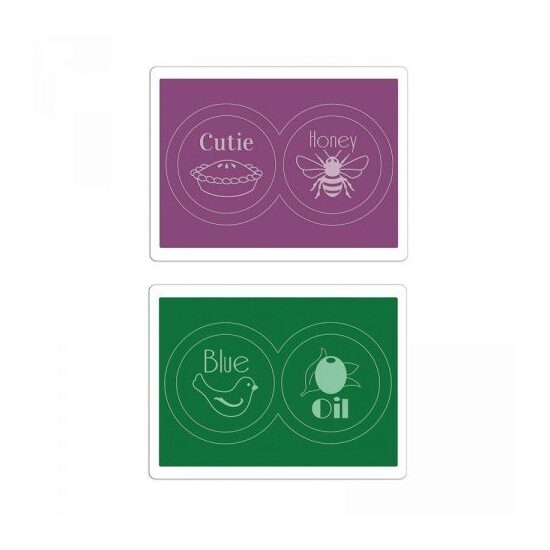 H - 659945 Set 2 placi embosare - Fancy Jar Lids - Sizzix