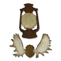 15 - 658774 Set 2 cuttere magnetice - Mini Lantern & Antlers - Sizzix