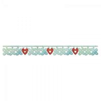 26 - 658918 Cutter sizzlits banda - Flower & Heart Charms - Sizzix
