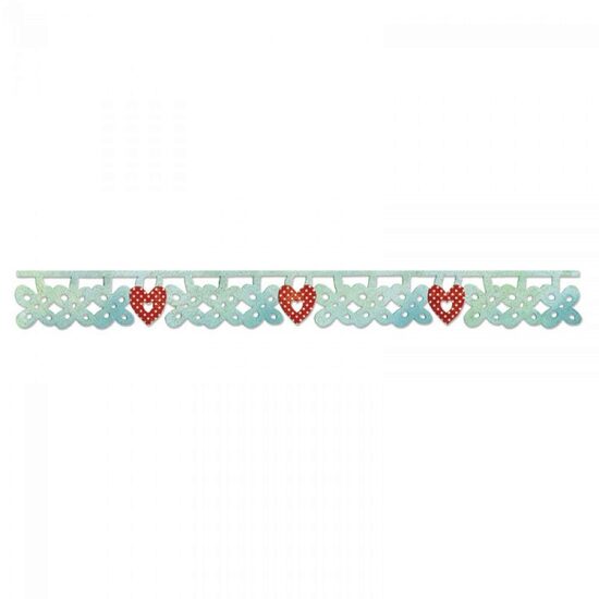 26 - 658918 Cutter sizzlits banda - Flower & Heart Charms - Sizzix