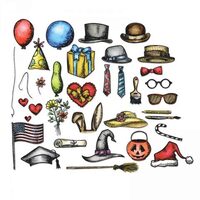 3 - 660953 Cuttere Framelits 33/set - Crazy Things - Sizzix