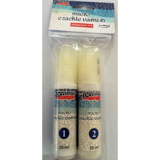 13377 - Verni crapare bicomponent Micro - 20ml Pentart