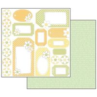 SBB462 - Hartie scrapbooking 31.2X30.3CM - Tag Baby multicolore - Stamperia