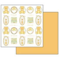SBB463 - Hartie scrapbooking 31.2X30.3CM - Baby orsetti e gufetti - Stamperia