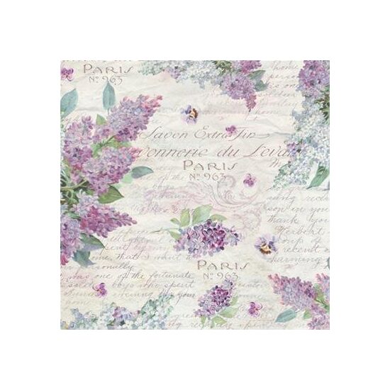 DFT295 - Servetel de orez, 50x50cm, Lilac - Stamperia