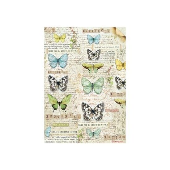 DFSA4178 - Hartie de orez A4 - Butterfly - Stamperia