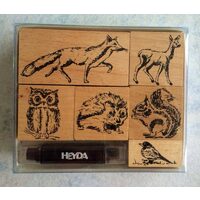 204888695 - Set 6 stampile animale si tus - Heyda