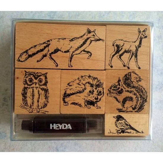 204888695 - Set 6 stampile animale si tus - Heyda