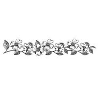 WTKCC77 - Stampila High Definition - 4x18cm - Flowers bordure - Stamperia