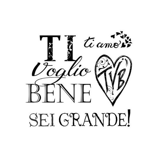 WTKCC84 - Stampila High Definition - 10x10cm - I love you - Stamperia