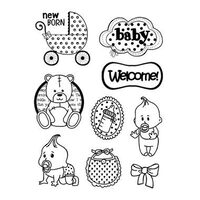 WTKCC86 - Stampila High Definition - 14x18cm - Baby - Stamperia