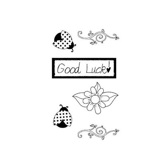 WTKCC59 - Stampila High Definition - 7x11cm - Good luck - Stamperia