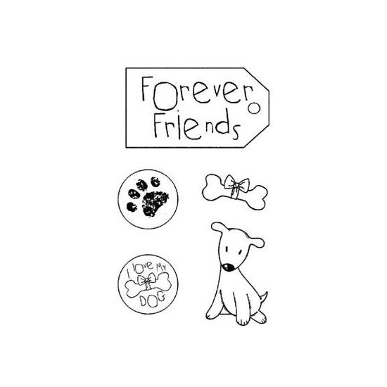 WTKCC60 - Stampila High Definition - 7x11cm - Forever friends - Stamperia