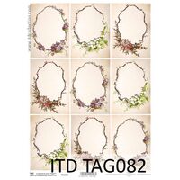 TAG-082 - Hartie scrapbooking -Etichete - A4, 250g - ITD
