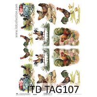 TAG-107 - Hartie scrapbooking -Etichete - A4, 250g - ITD