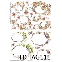TAG-111 - Hartie scrapbooking -Etichete - A4, 250g - ITD