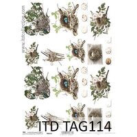 TAG-114 - Hartie scrapbooking -Etichete - A4, 250g - ITD