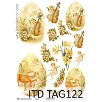 TAG-122 - Hartie scrapbooking -Etichete - A4, 250g - ITD