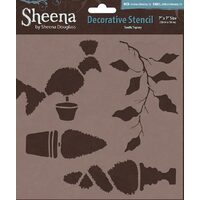 SD-STEN-TER Sablon 18 x 18 cm Terrific topiary - Crafters Companion