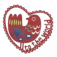 17 - 660730 Cutter Thinlits - TAIE SI EMBOSEAZA - Joy to the World - Sizzix