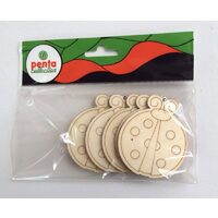 22939 - Set 5 figurine lemn - 178 - Buburuze - PENT.