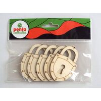 24183 - Set 5 figurine lemn - 422 - lacat - PENT.