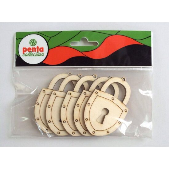 24183 - Set 5 figurine lemn - 422 - lacat - PENT.