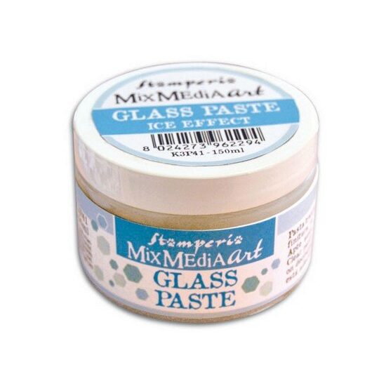 K3P41 - Glass paste ice effect 150ml - pasta sticla efect gheata - STAMPERIA