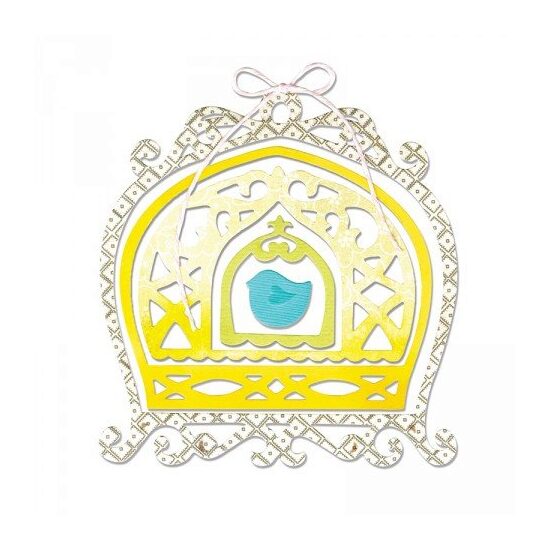 6 - 659124 Set 5 cuttere - TAIE SI EMBOSEAZA - Thinlits Bird & Birdcages - Sizzix