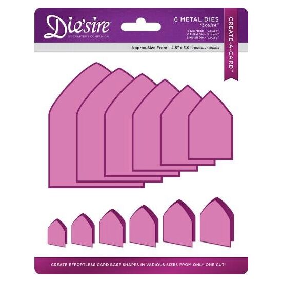 DS-CAD-LOU - Set 6 cuttere Create a Card - Louise - Crafters Companion