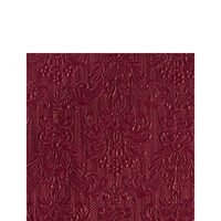PAK96 - 12505519 Servetele embosate 15buc. - 25x25cm - Elegance Bordeau - Ambiente