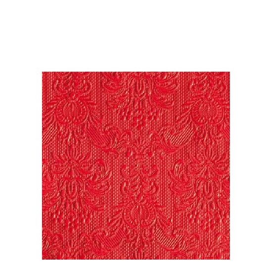 PAK73 - 12505515 Servetele embosate 15buc. - 25x25cm - Elegance Red- Ambiente