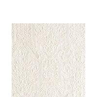 PAK26 - 12505507 Servetele embosate 15buc. - 25x25cm - Elegance pearl white - Ambiente