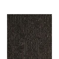 PAK72 - 12504930 Servetele embosate 15buc. - 25x25cm - Elegance black - Ambiente