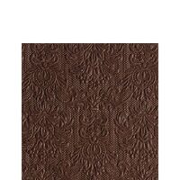 PAK100 - 12507031 Servetele embosate 15buc. - 25x25cm - Elegance brown - Ambiente DISC