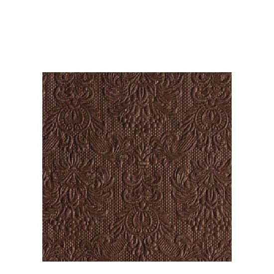 PAK100 - 12507031 Servetele embosate 15buc. - 25x25cm - Elegance brown - Ambiente DISC