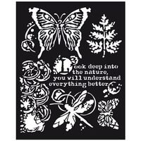 KSTD013 - Sablon 20x25x0.2mm gosime - Fluturi - Stamperia
