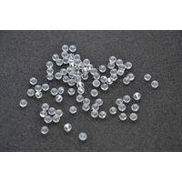365600 - Set 10 margele sticla, fatetate 4mm - transparete - ANT-CH