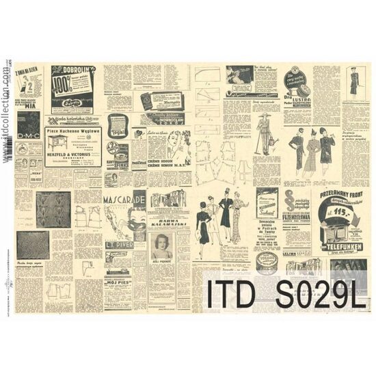 S029L - Hartie decupaj - SOFT - A3, 40gr - ITD