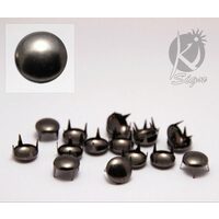 KS-GR8BN - Accesorii metalice, tinte negre, rotunde 8mm - nickel free - 50buc - KI-SIGN