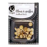GRD10OR - Accesorii metalice, tinte aurii, rotunde 10mm - nickel free - 30buc - KI-SIGN