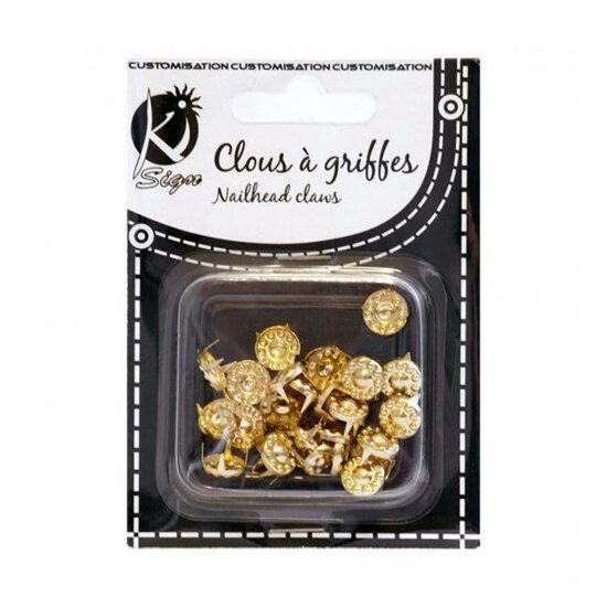 GRD10OR - Accesorii metalice, tinte aurii, rotunde 10mm - nickel free - 30buc - KI-SIGN