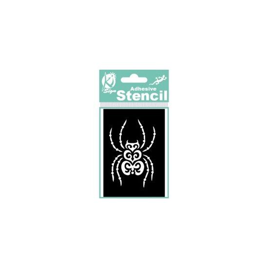 BS-051 Sablon adeziv repozitionabil 7x10cm - paianjen - KI-SIGN