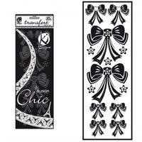KSFD-27 - Abtibild transferabil pt. textile - fundite negre - 10x30cm - KI-SIGN