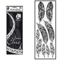 KSFD-29 - Abtibild transferabil pt. textile - pene negre - 10x30cm - KI-SIGN