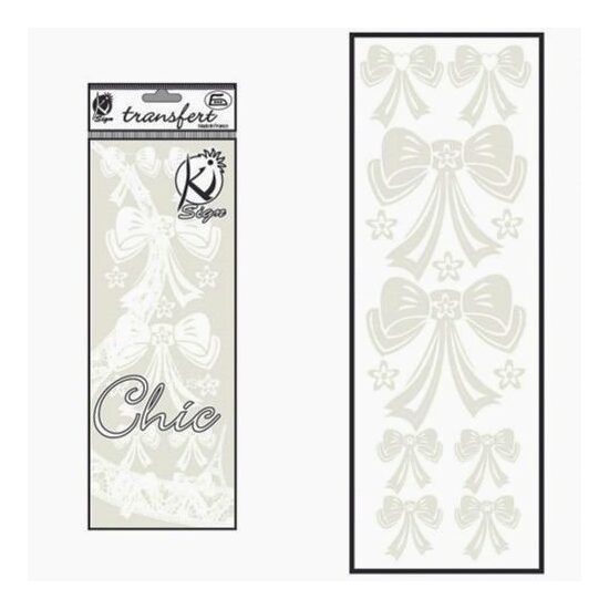 KSFD-27B - Abtibild transferabil pt. textile - fundite albe - 10x30cm - KI-SIGN