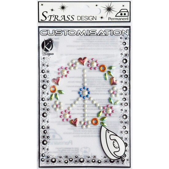 MSM-10 - Ornament color, transferabil pe textile, din strasuri - 9.5x14.5cm - KI-SIGN
