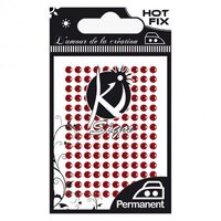 C-STRASS-RED - Strasuri, termocolante rosii, 80buc - 3.5mm - KI-SIGN