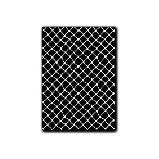 DFTD12 - Rub-on - Abtibild - stiker decorativ alb - grilaj - 15x22cm - Stamperia